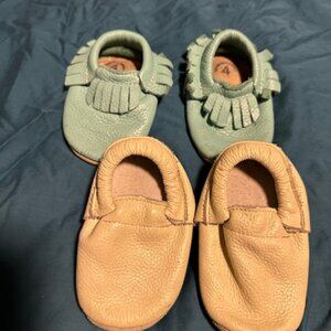 Size 4 Mini mocs and mia's mocs